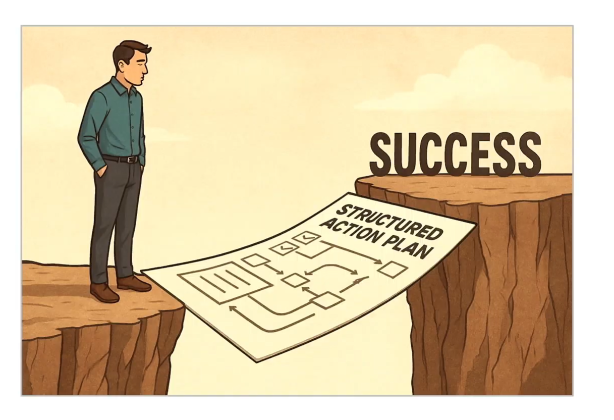 A structured action plan bridging an operational gap