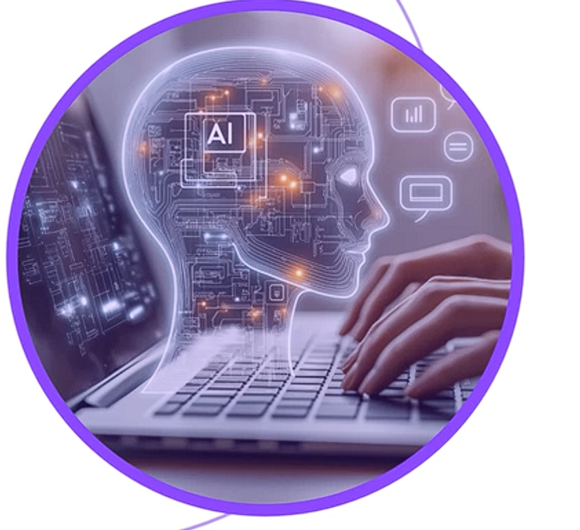 AI-powered operations at a laptop